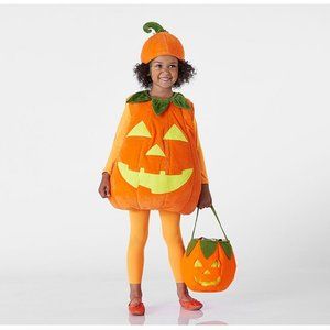 Pottery Barn Kids - Glow-in-the-Dark Pumpkin Halloween Costume - Size 7-8